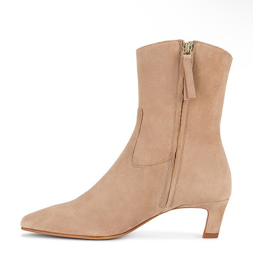 ALOHAS Nash Ankle Boots Beige Tan Suede Heels shoes Revolve 40 9 - Picture 5 of 12